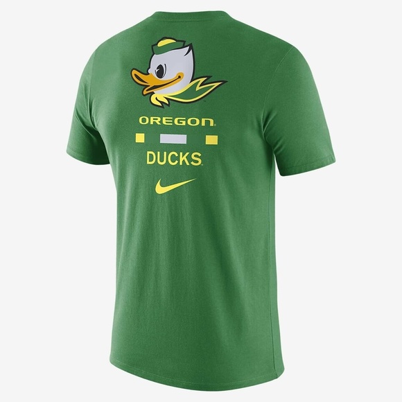 Nike Dri-Fit Oregon Ducks Green Tee T-shirt Standard Fit Mens Size 2XL NEW - Picture 2 of 2